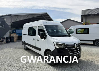 Renault Master L2H2 średniak 7-osobowy lift brygadówka doka pełna opcja 36…