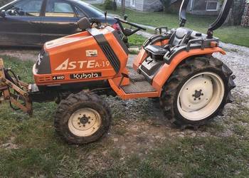 Traktorek 4x4 Kubota Aste A-19 Hinomoto CX19 pług do sniegu