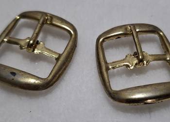 Klamerki, sprzączki, 24mm, metalowe, złote, 2szt.