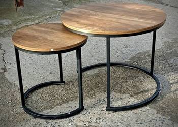 Stolik kawowy 2w1 40/60cm średnica