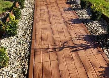 Pod basen płytki chodnikowe 30x30x3 do altany, garażu, deska