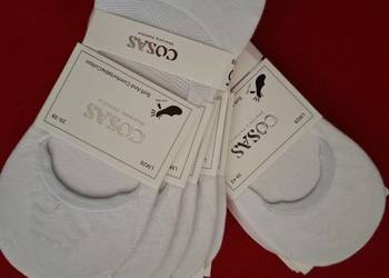 Białe stopki płytkie