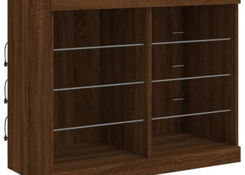 Szafka z oświetleniem LED brązowy dąb 81x37x67 cm WM-836706