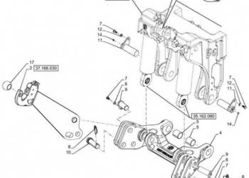 New Holland T6090 T6070 Cięgło dolne 47978102