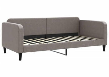 Sofa z funkcją spania kolor taupe obita tkaniną 90x200 cm WM-354036