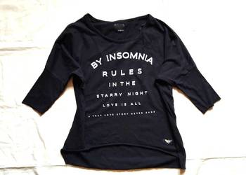 Bluzka czarna Insomnia oversize – L-XL