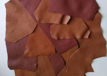 Skóra (446 g) Licowa Włoska średnie i małe kawałki Brązowy i jego odcienie