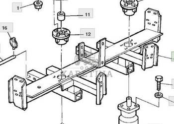 John Deere 9780CTS 9780HM 9780 CTS Rama Rozrzutnika Plew AH156686 CZĘŚCI