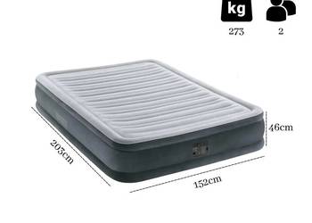 INTEX 64414 Materac dmuchany dwuosobowy z pompką