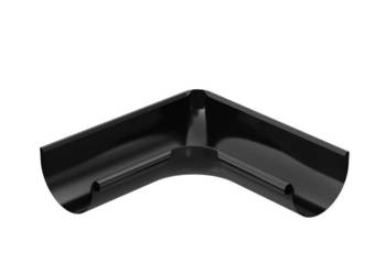 Bryza stal narożnik wewnętrzny rynny 125 mm czarny RAL 9005