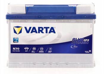 AKUMULATOR VARTA BLUE DYNAMIC EFB 70AH 760A N70 START-STOP AKUMULATOR VARTA BLUE DYNAMIC EFB 70AH 760A N70 START-STOP