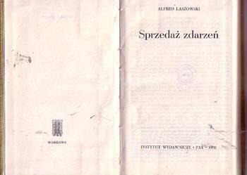 (5847) SPRZEDAŻ ZDARZEŃ – ALFRED ŁASZOWSKI