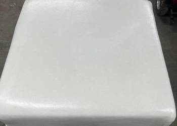 Pufa Biała Podnóżek