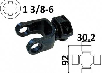 Widłak ciągnikowy 1 3/8-6, na krzyżak 30,2x92mm, 01408 85031
