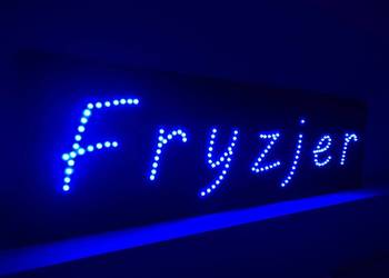 Reklama FRYZJER LED 100x28 cm Szyld diodowy Gotowa