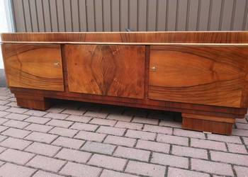 Komoda Bufet ART-DECO Orzech Solidna 184 RTV Stara Antyk Po Renowacji.