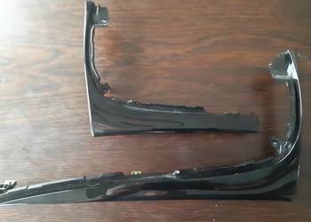 Dekory deski rozdzielczej  mokka czarny polysk