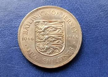 Stare monety 5 szyling 1966 Jersey