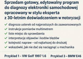 Program  diagnostyka auta – VW, BMW, Audi, Ford.Elektronika samochodowa