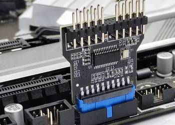 Adapter przejściówka rozdzielacz z USB 3.0 na 2xUSB 2.0 na płycie głównej,