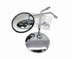 LUSTERKA DO MOTOCYKLA SKUTERA OKRĄGŁE CHROM M 8