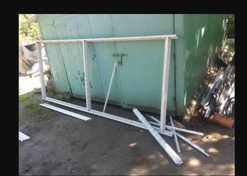 Witryna Aluminiowa Biała 307 x 135 cm 3070 x 1350 mm Okno