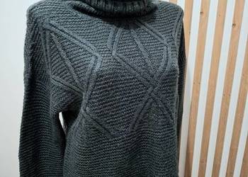 M-L Swetr golf grafitowy/z metki S