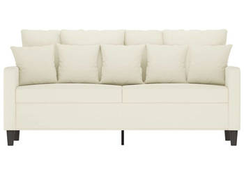 Sofa 2-osobowa kremowy 140 cm tapicerowana aksamitem WM-359311