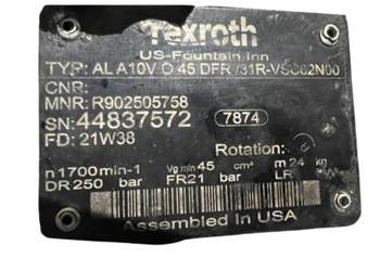 Rexroth AL A10V O 45 DFR /31R-VSC62N00 (R902505758) Pompa hydrauliczna