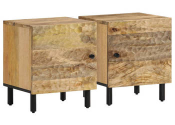 Szafki nocne 2 szt. 40x33x46 cm lite drewno mango WM-356888