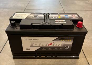 Akumulator Grom Agm Start&Stop 95Ah 850A Prawy Plus