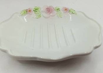 Ceramiczna mydelniczka ITALY z różami