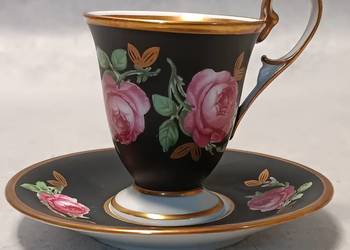 Rudolf Wachter Filiżanka Duet Romantyczny Różany Bavaria Niemcy