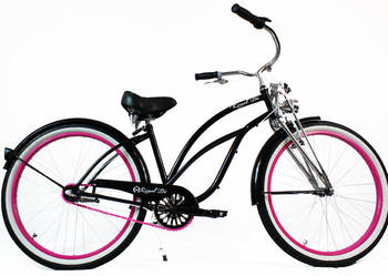 Rower damski miejski beach Cruiser LADY SPRINGER NOWY 3biegi