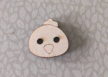 5x guzik drewno grawer 2cm hand made guz5