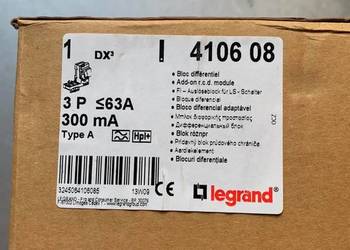 Bloc diff adaptable à vis DX³ pour disj. 1,5 mod/pôle 3P 400V~ 63A typeF 3…