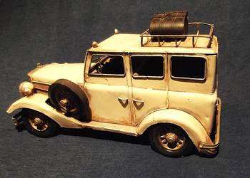 Samochód model duży metalowy dekoracja