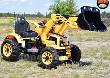 MOCNY TRAKTOR Z ŁYŻKĄ KINGDOM 12V  DWIE PRĘDKOŚCI/JS328A