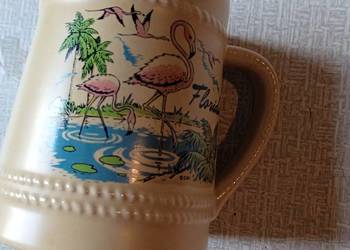 Ceramiczny, malowany kufel Florida. Ceramiczny, malowany kufel Florida.