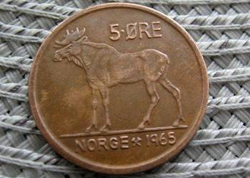 Norwegia 5 Ore 1965r
