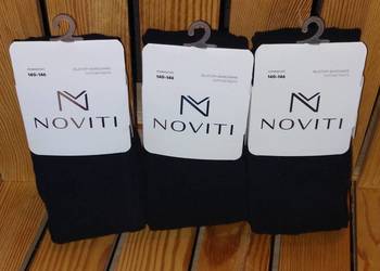 Rajstopy bawełniane (czarne) - rozmiar 140/146