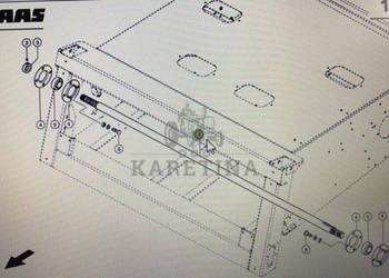 CLAAS 00 0630 408 2/Claas Lexion wałek pośredni/Claas Lexion 580 670-640 7…