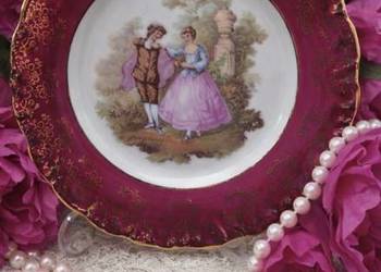 LIMOGES FRANCE - LA REINE TALERZ -DELIKATNA PORCELANA