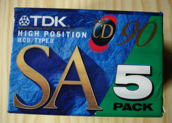 Kaseta magnetofonowa TDK SA-90 (5 PACK)