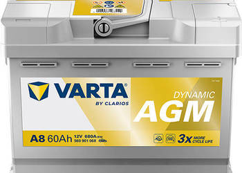 Akumulator 60Ah 680A VARTA Silver Dynamic AGM START&STOP A8 (wcześniej D52)