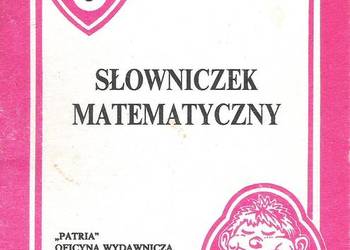 Słowniczek matematyczny.