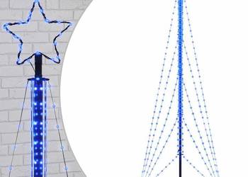 vidaXL Choinka LED 525 diod LED Niebieski 302 cm（SKU:4016418）