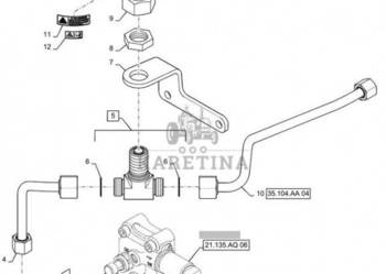 New Holland T6090 Hydroakumulator 0.75l 87730802