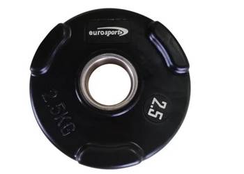 Obciążenia olimpijskie ogumowane z uchwytami 2,5kg