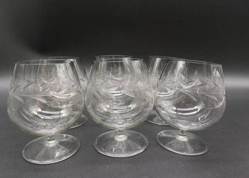 Zestaw 6 Vintage Kieliszków do Brandy/Koniaku